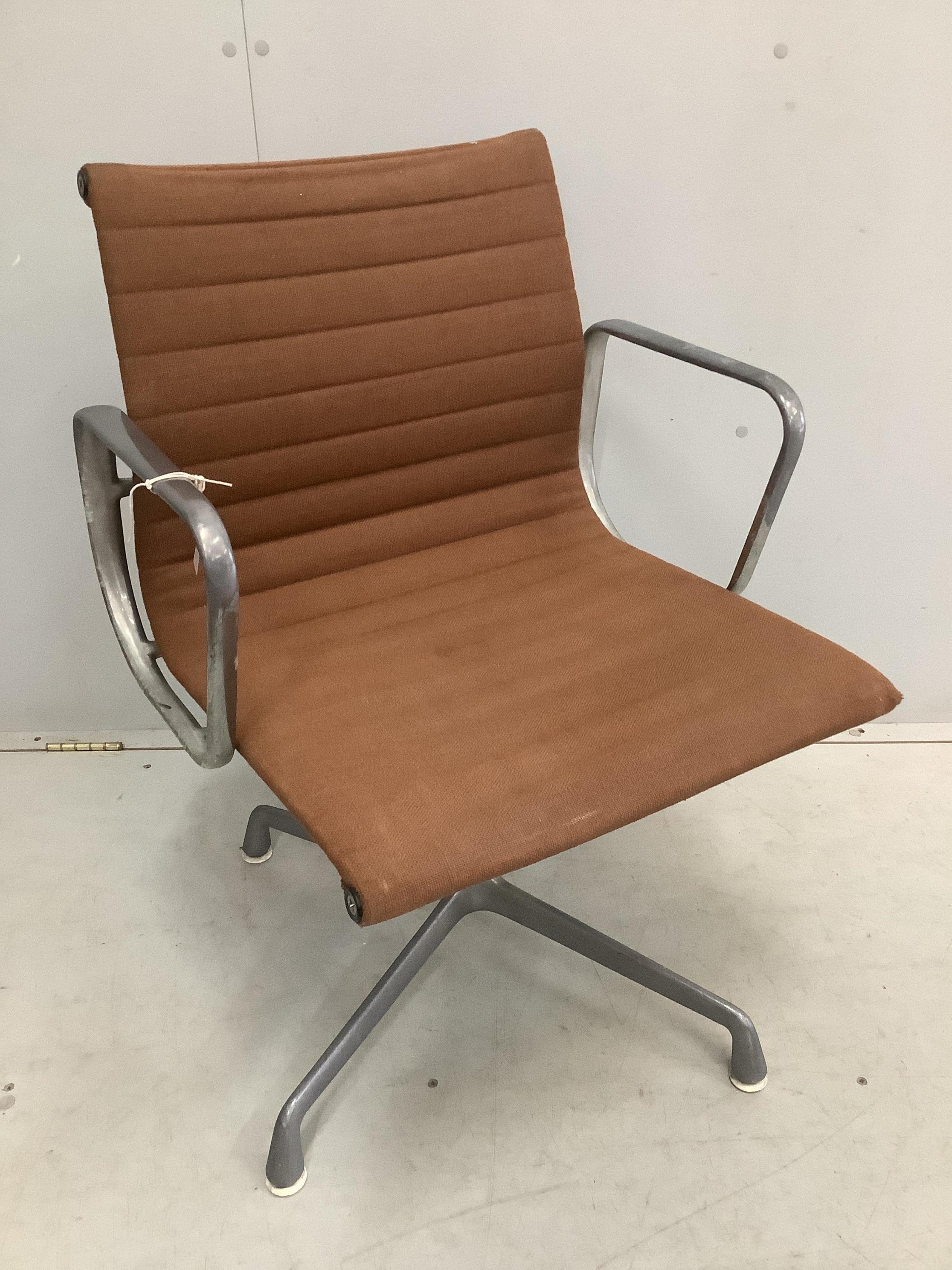 A Herman Miller Eames EA108 chair, width 58cm, depth 50cm, height 84cm
